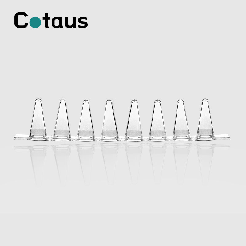 0.1ml Deursigtige PCR 8-strook buise