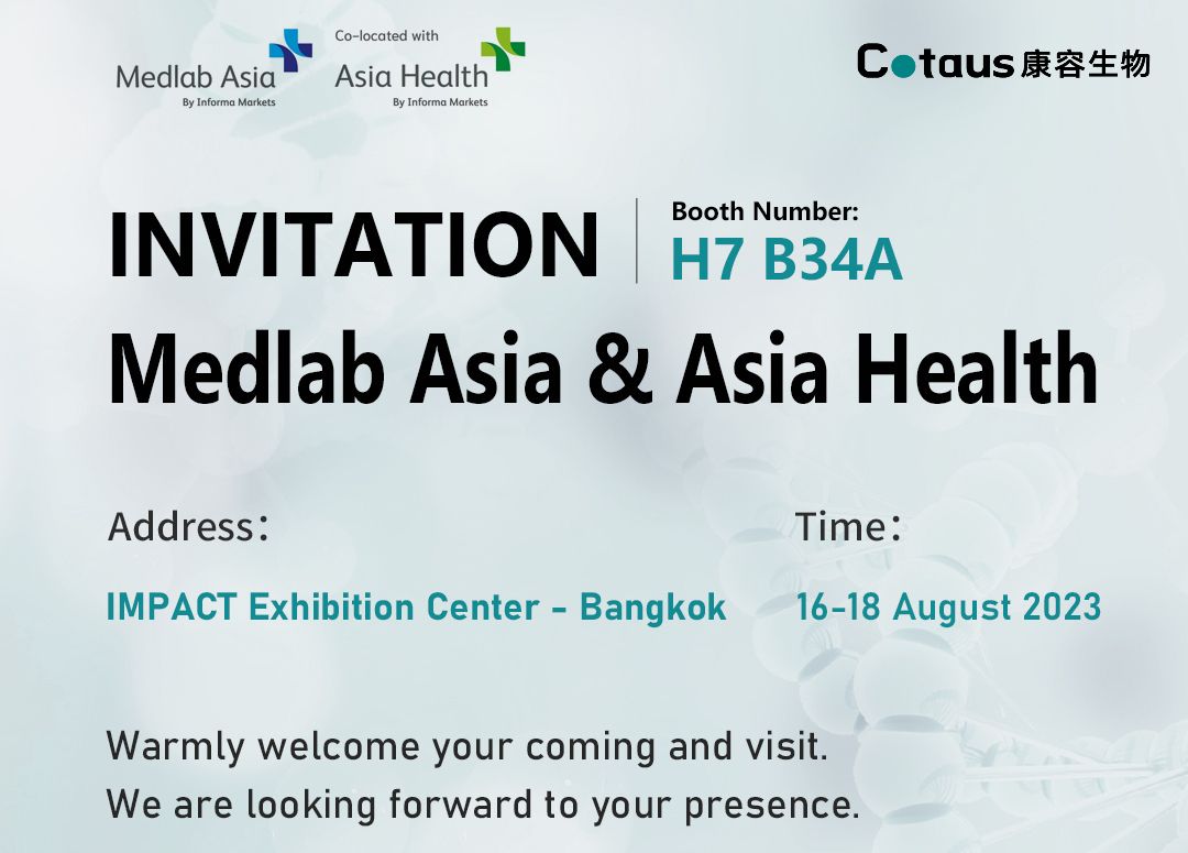 Uitstalling-uitnodiging-Medlab Asia and Asia Health 2023 in Bangkok