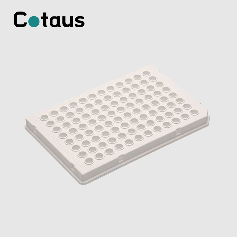 96 Well 0.1ml Wit Half Rok PCR Plaat